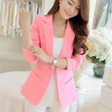 Black And Pink Suit Women White Black Pink Women Blazers And Jackets Plus Size 2019 Spring Autumn Single Button Blaser Blazers For Women Blazer Jackets For Women Suit Jackets For Women