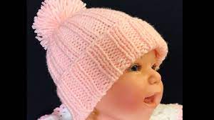 Gorro Tejido Con Dos Agujas Para Principiantes 0 6 Meses Como Tejer Paso A Paso Crochet For Baby Youtube