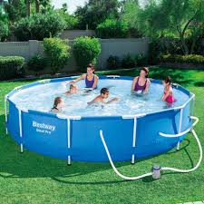 Bestway Steel Pro 12 X 30 Frame Pool Only 83 99 Shipped Reg 250 Swimming Pools Above Ground Swimming Pools Deep Above Ground Pools