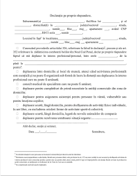 Codul penal al republicii moldova*. Declaratie Pe Propria Raspundere