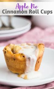 Apple Pie Cinnamon Roll Cups Recipe Cinnamon Roll Cups Cinnamon Rolls Cinnamon Roll Apple Pie