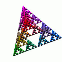 This is the only triangle in this direction, all the others will be. Sierpinski Dreieck Wikipedia
