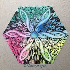 lisette hofer czt 32 on instagram i tried the new pattern benio by hirokom32 on a relaxagon zentangle zentangleinspiredart zentangleart zentanglelove