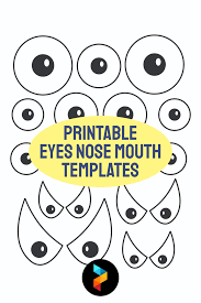 Using a circle cutter or scissors cut out each circle. 10 Best Printable Eyes Nose Mouth Templates Printablee Com