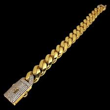 Maybe you would like to learn more about one of these? 10k Yellow Gold Monaco Link Bracelet Hollow