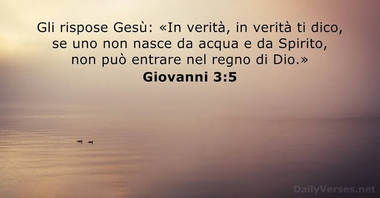 Giovanni 3:5 - Versetto della Bibbia - DailyVerses.net