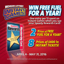 Maybe you would like to learn more about one of these? Michigan Lottery Teams Up With Speedway To Give Players A Chance To Win Free Fuel For A Year Michigan Lottery Connect