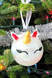 Adler ludell melrose morawski ornaments mr. How To Make A Sparkly Unicorn Ornament For Your Christmas Tree