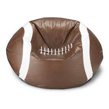 Ace Casual Furniture Football Bean Bag Chair Walmart Com Football Bean Bag Bean Bag Chair Cool Bean Bags