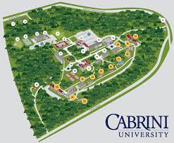 Cabrini webinar series, cabrini charism. Campus Map