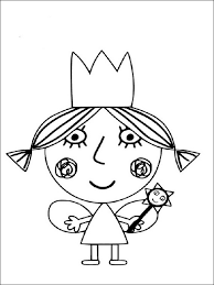 Elf ben and princess holly, the main characters of the english cartoon, possess magical powers, create unusual toys for doing good deeds, and find loyal friends. Coloring Sheet Ben And Holly S Little Kingdom 12