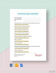 Job Interview Questionnaire Template Google Docs Word Apple Pages Template Net Motivation Letter For Job Job Application Template Job Application