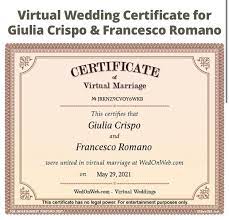A marriage licence can be used anywhere in ontario, and must be used within 90 days from the date it was issued. Virtual Wedding Pic Certificate Fake Marriage Certificate Marriage Certificate Marriage Cards Virtual Marriage Neat Jul 09 2021 The Next Compliments Are Especially For New Couples
