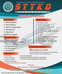 Sekolah tinggi teknologi kedirgantaraan yogyakarta membuka kesempatan bagi lulusan s2 teknik elektro, s2 teknik transportasi, s2 teknik mesin untuk bergabung menjadi dosen periode juli 2019. Lowongan Dosen Bahasa Inggris Sttkd Jogja 2020 Linguistik Id