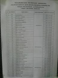 Apakah anda mendapat panggilan tes interview di bank? Pengalaman Rekrutmen Program Adp Bni For Exo 94 Line