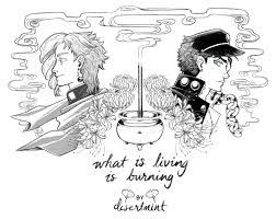 riddle in the sky — fic: what is living is burning (AO3) jojo's...
