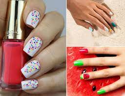 Nail art tutorial nous propose de réaliser cette déco sur ongles si simple et facile, parfaite por les débutantes. Nail Art Facile Ongles Courts Motifs Simples Mais Impressionnants Pour L Ete