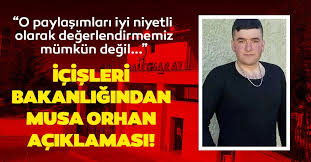 Batman'da intihar eden i̇pek er'e cinsel saldırıda bulunduğu suçlamasıyla tutuksuz yargılanan eski uzman çavuş musa orhan'a siirt 1'inci ağır . Icisleri Bakanligi Ndan Son Dakika Musa Orhan Aciklamasi Adli Kontrol Kararlarinda Etki Olduguna Dair Paylasimlar