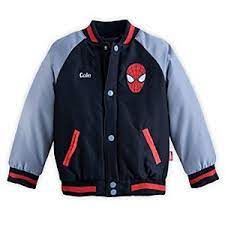 Disney The Amazing Spider Man Varsity Jacket For Boys Personalizable Disney Storethe Amazing Spider Man Varsity Jacket Boy Outerwear Varsity Jacket Jackets