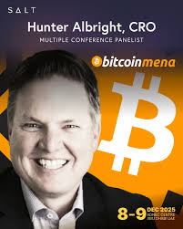 Big week ahead at Bitcoin MENA and we're excited to see Hunter Albright  (CRO, SALT Lending)