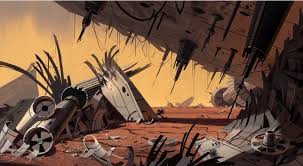 Background Paintings From Star Wars The Clone Wars By Genndy Tartakovsky Animation Background Samurai Jack Background Game Background Art