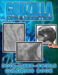 Godzilla and king ghidorah concept art (courtesy of warner bros. Godzilla King Of The Monsters Dots Lines Swirls Coloring Book Godzilla King Of The Monsters Fantastic Adult New Kind Dots Lines Swirls Activity Books Genovese Ileana 9798682399314 Amazon Com Books