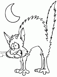Print and color halloween pdf coloring books from primarygames. Halloween Cats Coloring Pages Coloring Home