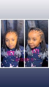 You can't always go to a hair stylist for a wow hairstyle. Kids Knotless Braids With Beads Kids Braids With Beads Cute Toddler Hairstyles Black Kids Hairstyles