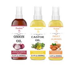 Hair is one of the quickest developing. Buy Vadhika Organic Onion Oil And Castor Oil Virgin Coconut Oil For Hair Pack Of 3 100 Ml Each Online At Low Prices In India Amazon In