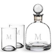 Elegance crystal decanters are endowed with elegant and purposeful, sinuous curves. Personalized Waterford Elegance Short Liquor Decanter And 2 Elegance Dof Gift Set