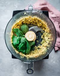 I used my spiralizer attachment for my food processor. Creamy Vegan Zucchini Pesto Pasta Rainbow Plant Life
