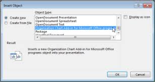 open the organization chart add in for office office support