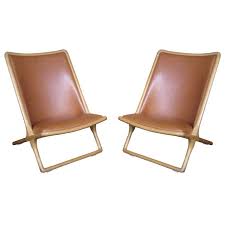 Pair Of Ward Bennett Scissor Chairs Slipper Chairs Chair Bennett