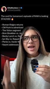 Monday Night Raw is CAN’T MISS tomorrow! 😱 Let me know in the comments ⤵️  what you’re most excited to see! #wwe #mondaynightraw #rawonnetflix  #prowrestling