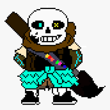 Ink sans printable error sans coloring pages. Pixel Art Undertale Ink Sans Hd Png Download Kindpng