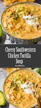 Cheesy Southwest Chicken Soup Video Oh Sweet Basil