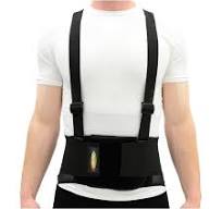 MAXAR Work Belt, Industrial Lumbosacral Support Back Brace (Standard with  Suspenders)