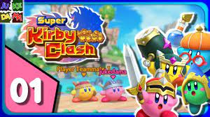 Super Kirby Clash Multiplayer Episode 1 Welcome To Dream Kingdom 4 Player Switch Youtube