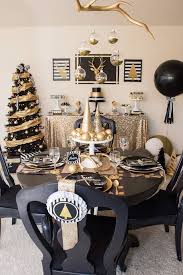 Black And Gold Christmas Tree Ideas See This Modern Black Gold Christmas Party By Lillian Hope Designs On Karaspartyid With Images Black Gold Christmas Gold Christmas Decorations Christmas Decor Trends