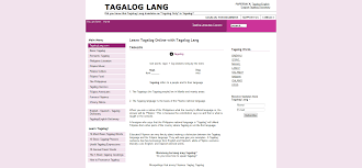 Learn Tagalog Online With Tagalog Lang Http Tagaloglang Com Tagalog Words