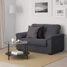 Ikea Knislinge Loveseat Samsta Dark Gray 2er Sofa Wohnzimmer Braun 3er Sofa