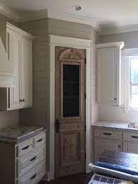 Antique Pantry Door And Shiplap Modern Farmhouse Kitchens Kitchen Pantry Doors Farmhouse Kitchen Cabinets