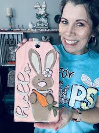 DIY Wood Bunny Tag Craft Kit