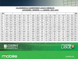 Imprimer uniquement les mois requis; Ligue 1 Et Ligue 2 Les Calendriers De La Saison 2018 2019 Devoiles Kabylie Times