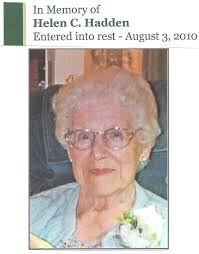 Helen Taylor Collins Hadden (1915-2010)
