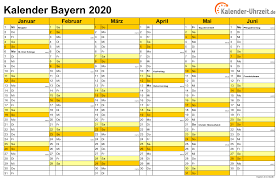 Hier können sie unsere kostenlosen kalender 2021 mit gesetzlichen feiertagen und kalenderwochen herunterladen. Kalender 2020 Pdf Ferien Bayern Calendario 2019