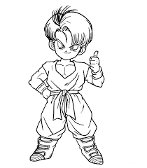 Download or print easily the design of your choice with a single click. Dbz Trunks Coloring Pages