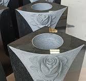 Hand Carved Rose Absolute Black Granite Memorial Vase, We offer a wide  assortment of memorials vases to enhance and personalize the  monument.Welcome to inquiry freely., inquiry@daleistone.com, ...