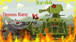 kv-44(Gerand) vs demon Ratte(HomeAnimations) - YouTube