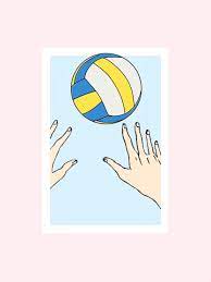Pin By Cele On Haikyuu Volleyball Wallpaper Blue Wallpaper Iphone Volleyball Drawing